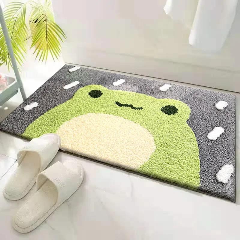 Super Soft Cartoon Plush Floor Mat Wear-resistant Water-absorbing Carpet Bathroom Water-absorbing Non-slip Floor Mat Home