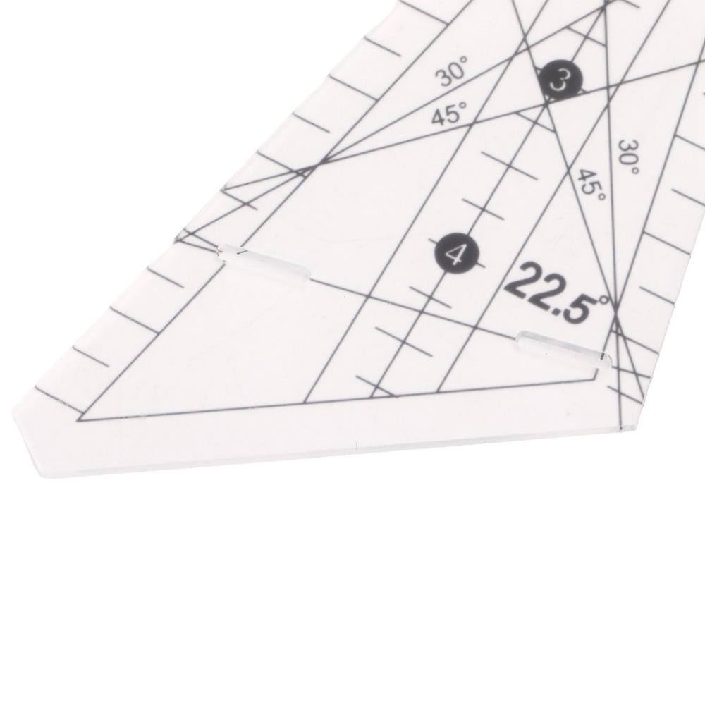 22.5 Degree Angle Patchwork Ruler Acrylic Sewing Stencil Tool Sewing Template Ruler For Sewing DIY