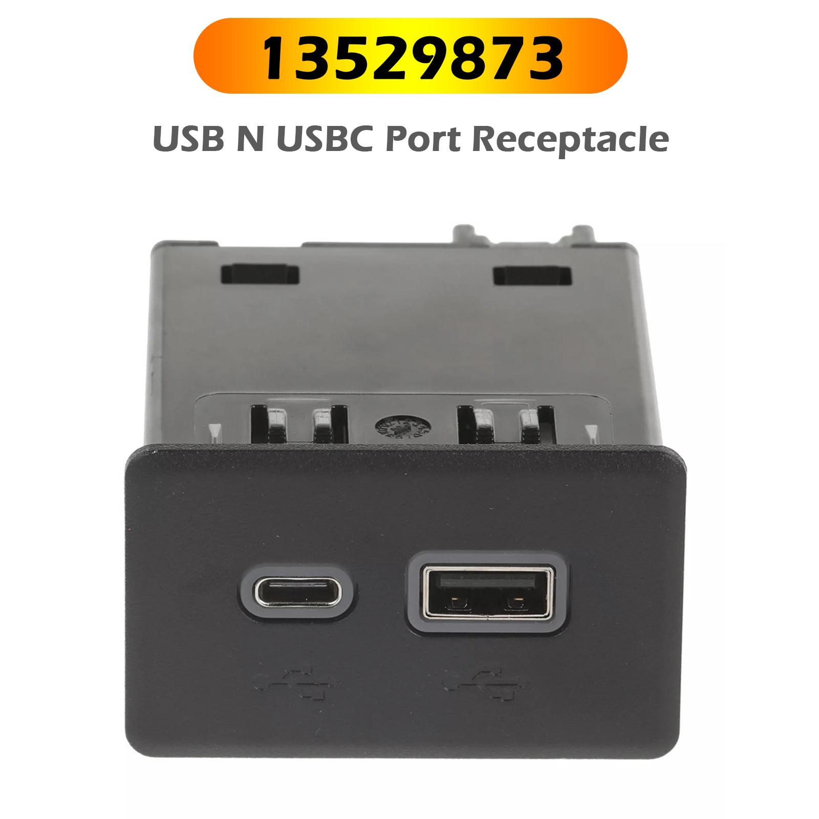 

13529873 USB N USBC Port Receptacle for Acadia Escalade Silverado Sierra Tahoe