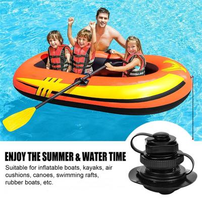 Inflatable Boat Air Valve Adapter Cap Leak-proof Universal Fit Airbed Pump Adapter