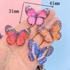 8Pcs New Cute Resin Colorful Butterfly Series Flat Back Parts Embellishments For Hair Bows Accessories