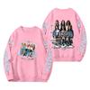 Women's Fashion Long Sleeve Print Round Neck Loose Pullover Sweater Top