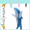 Clown Shark Flamingo Pig Koala Animal Inflatable Suit Cosplay Party Halloween