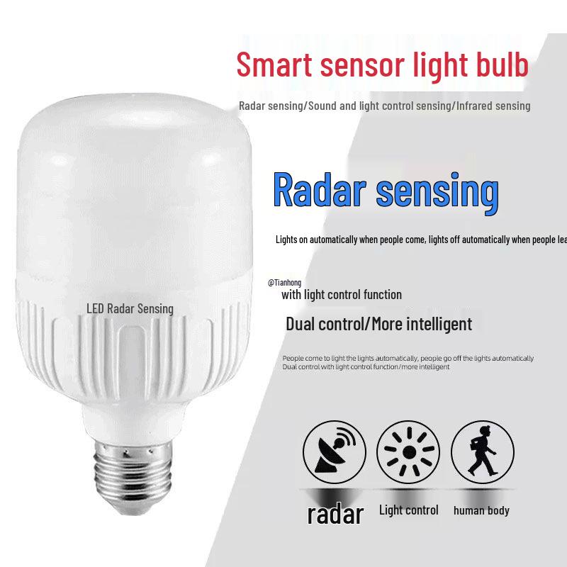 Radar Sensor Night Light Bulb for Corridors and Garages