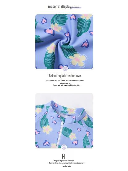 2025 New Style Girls' Cute One-Piece Swimsuit: Sun Protection Swimwear for Children and Babies