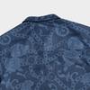 Puma X Phantaci Aop Shirt Logo Chain Floral Print Casual Single-Breasted Short Sleeve Shirt Unisex Shirts Blue 537520-06