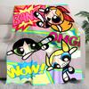 1PC The Powerpuff Girls printed blanket, all season lightweight home office outdoor nap multifunctional blanket A13