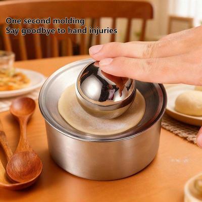 Stainless Steel Dumpling Maker Dough Presser Round Mold For Dumpling Pie Rolling Tool Quick Noodle Wrapper Baking Kitchen Gadget