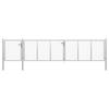 Garden Gate Steel 500 X 75 Cm Silver