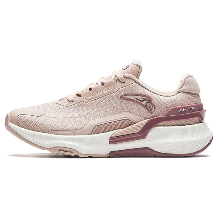 

new Anta Ignite Slip Resistant Cushioning Low Top Running Shoes Women s Pink Gray 36