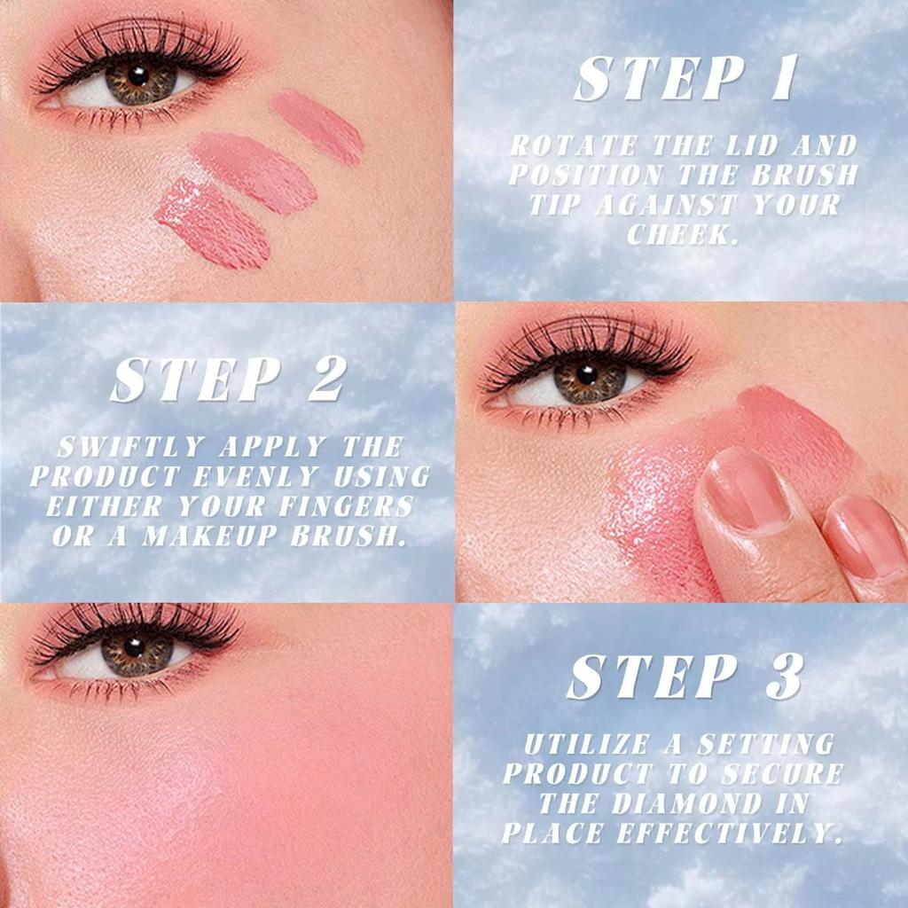 Chameleon Liquid Blusher Pink Orange Color Rendering Moisturizing Pearly Highlighter Eyeshadow Marble Cheek Face Blush Contour