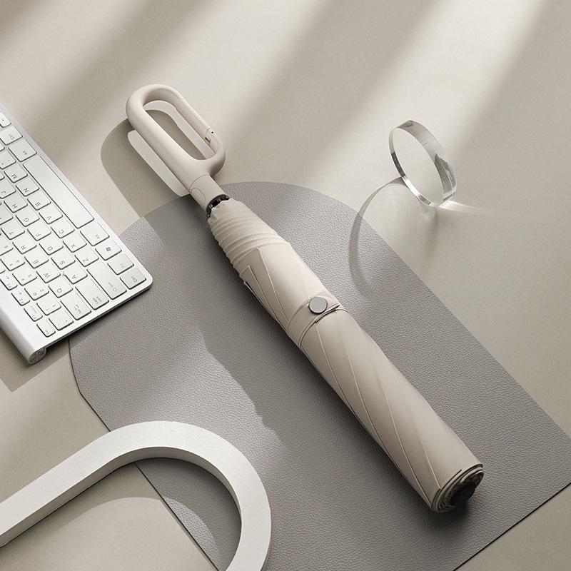 Helautomatisk solskjerm Anti-UV Vindtett Vanntett Reise Utendørs Fiske Camping Paraplyer Med 10K Fiber Rib