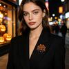 Spider Web Badge Halloween Brooch, Rhinestone Accessories, Holiday Lapel Gothic Style Pins Pin for Jackets Sweaters Coats Scarves Hats Bags