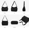 Manatsulife Women's Shoulder Bag, Crossbody, Solid Nylon Fabric, Large Capacity, Multi-Pocket, Lightweight, Waterproof, Perfect for Commuting,