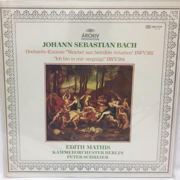 

LP Record EDITH MATHIS, KAMMERORCHESTER BERLI - Johann Sebastian Bach, Hochzeits-ka MA5094 ARCHIV Japan Obi Classical Used
