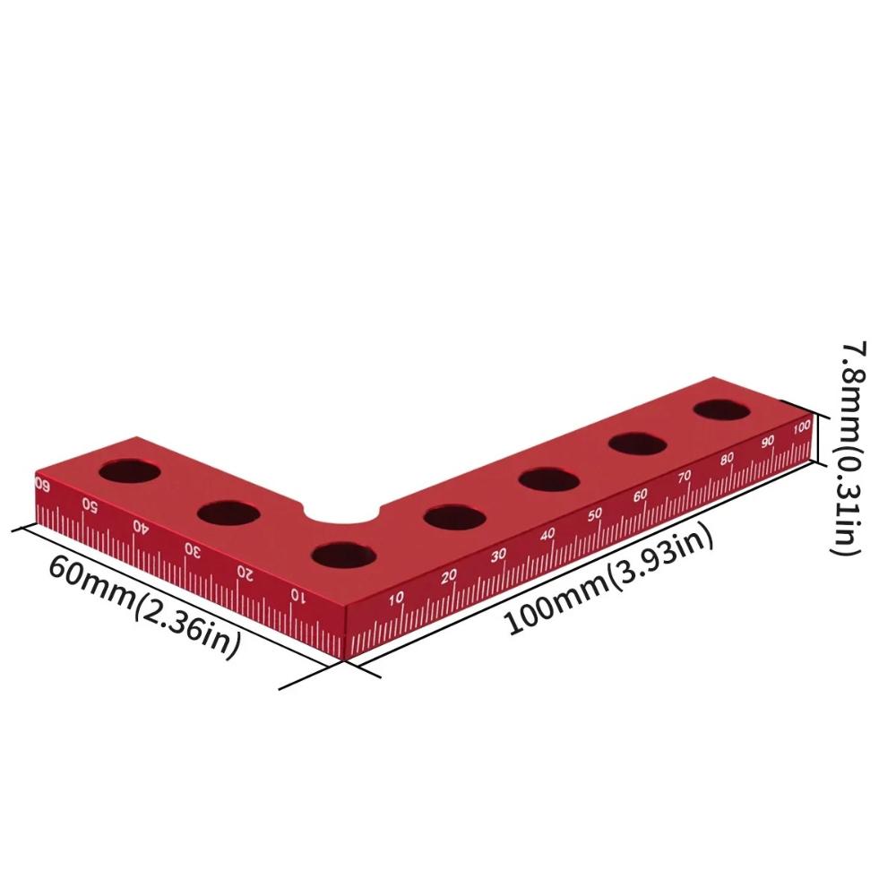 Woodworking 90Degree Precision Square Edge Marking Tool Aluminum Pocket Marking Square Gauge Right Angle Ruler Mini Center Tools