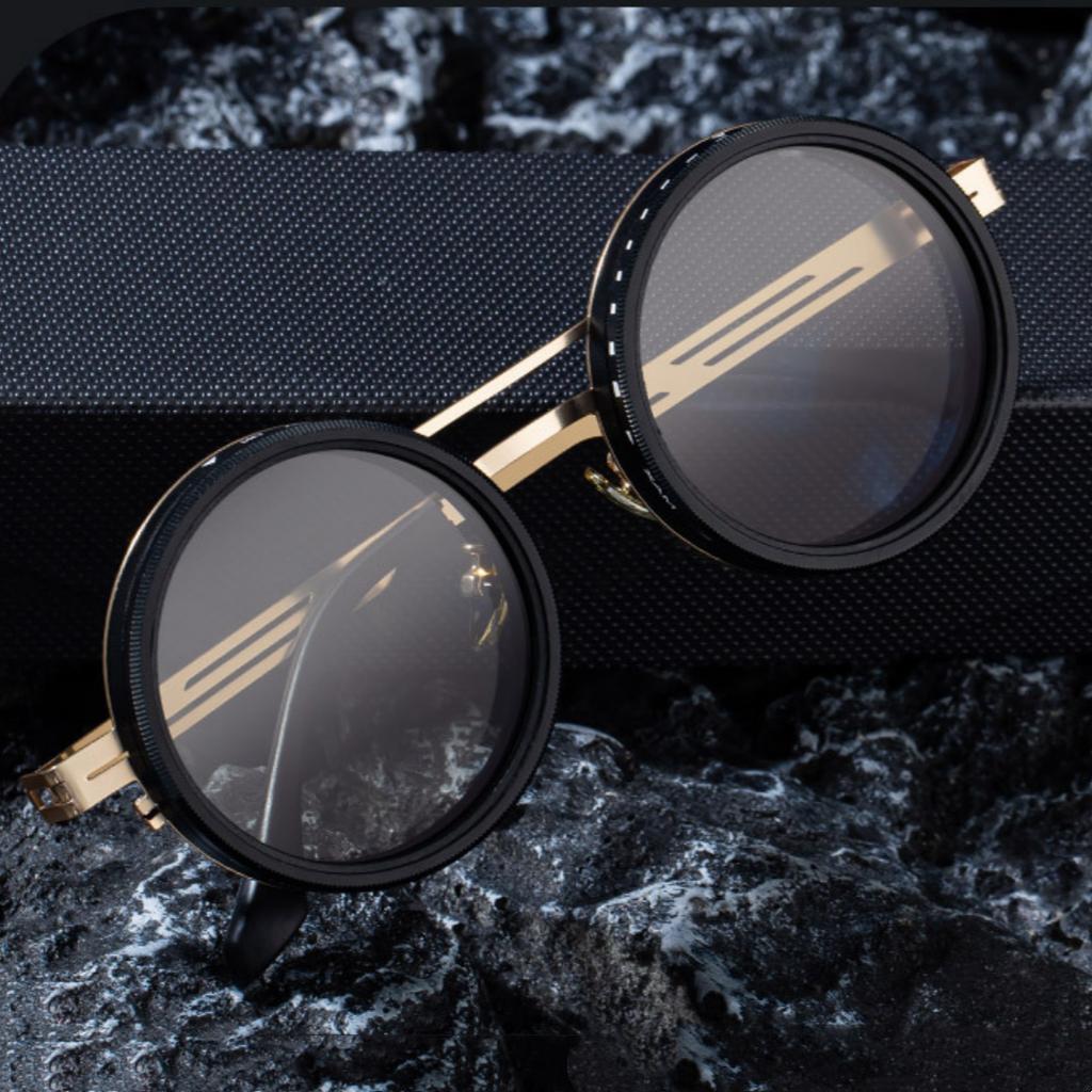 Punk Sunglasses Retro Polarized Sunglasses Dimming Sunglasses Uv-Protective For Sun Indoors Outdoor