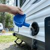 3D Printed RV Water Funnel Anti-Spill Wide Mouth Trailer Water Inlet Funnel for Camping Motorhome Van Road Trip Travel Picnic