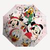 1pc Mickey Mouse & Friends Christmas Holiday Lights String Decoration with Santa Hats Automatic Opening Umbrella - Festive Outdoor Decor for