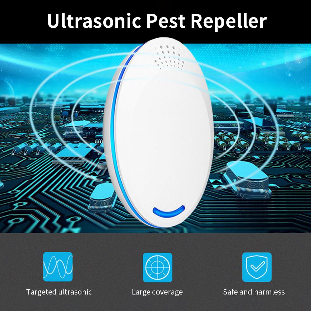 2Pcs Ultrasonic Pest Repeller Plug Electric Pest Control - Professional Safe Home Mosquitos