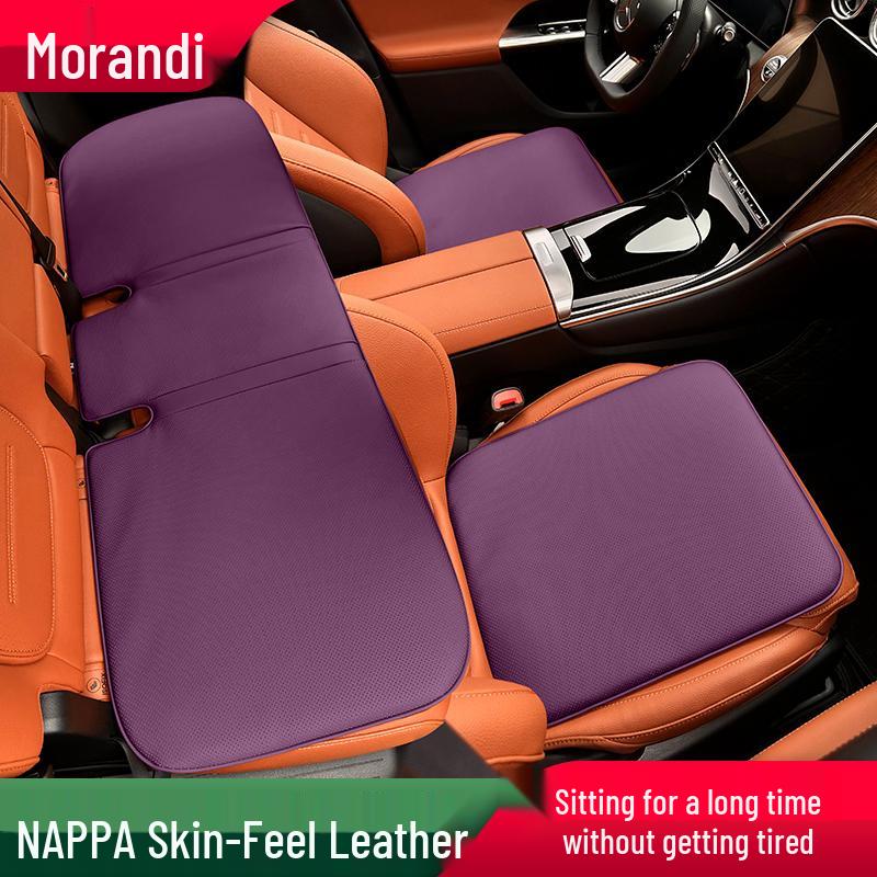 Morandi Nappa Leather All-Season Car Seat Cushion for Mercedes-Benz E-Class/C-Class/GLC/GLB/GLE