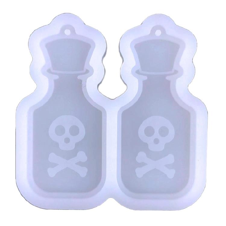 Wine Glass Pendant Resin Mold Skull for Head Earring Pendant Mold Halloween Jewe