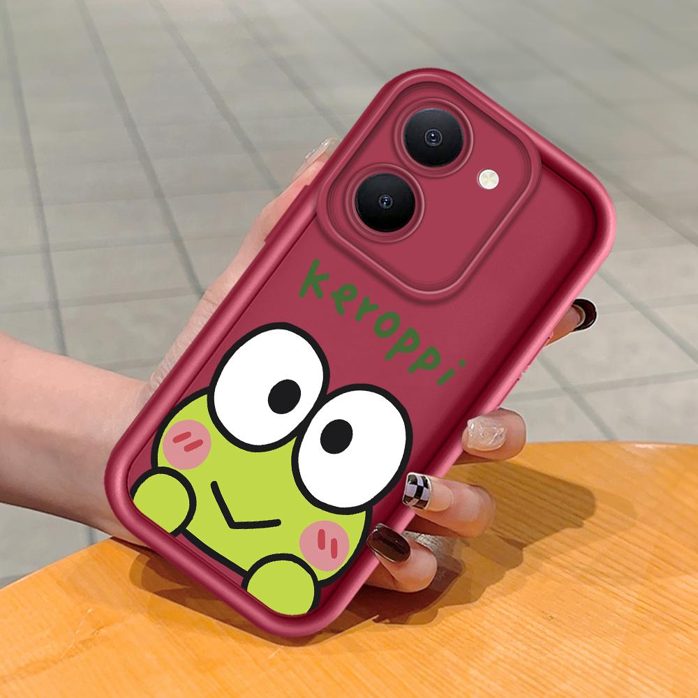 Soft Silicone Square Ladder Printing Pattern Phone Casing Full Cover Camera Shockproof Protection Rubber Case for Vivo