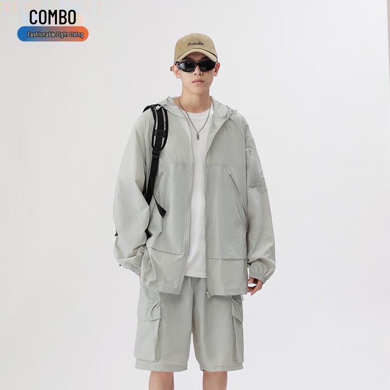 

Men s Lightweight Breathable Hooded Sun Protection Jacket 4XL