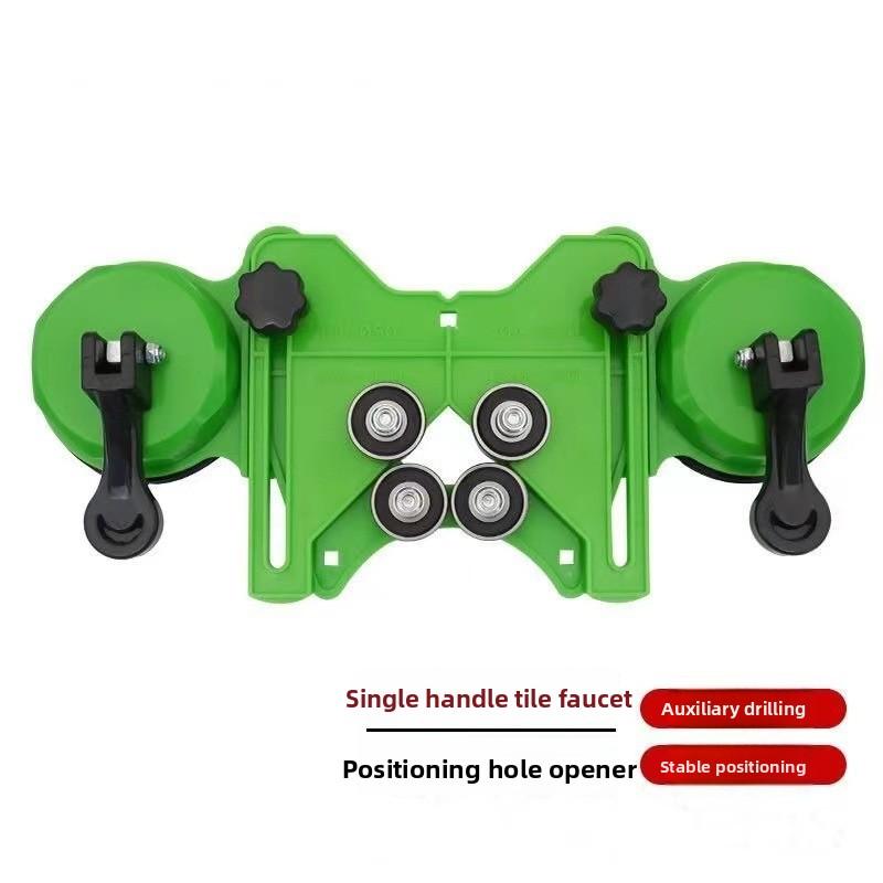 Multi-Functional Tile Hole Locator with Suction Cup Adjustable Drill Guide for Precise Glass Tile Drilling