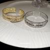 Metal super flash zircon multi-layer open bracelet fashion versatile temperament bracelet niche design jewelry