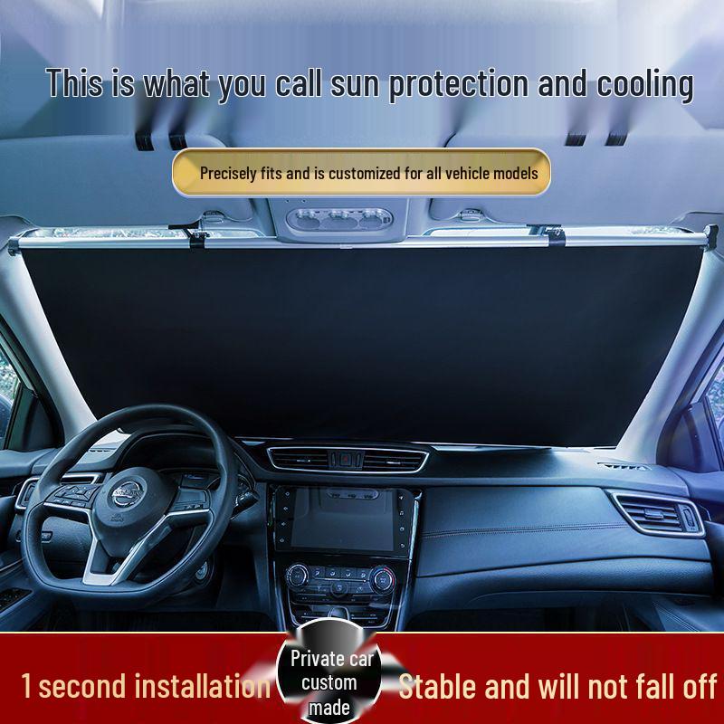 Sunshade Car Window Curtains - Windshield Protection & Heat Insulation.