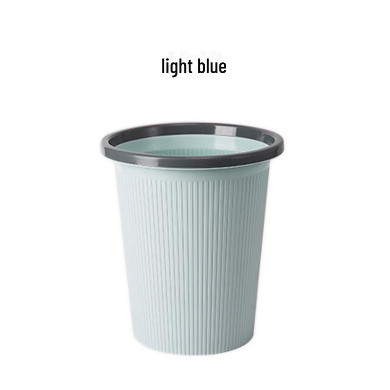 Nordic Home Trash Can with Pressure Ring for Dry and Wet Waste, Uncovered Kitchen Debris Storage.