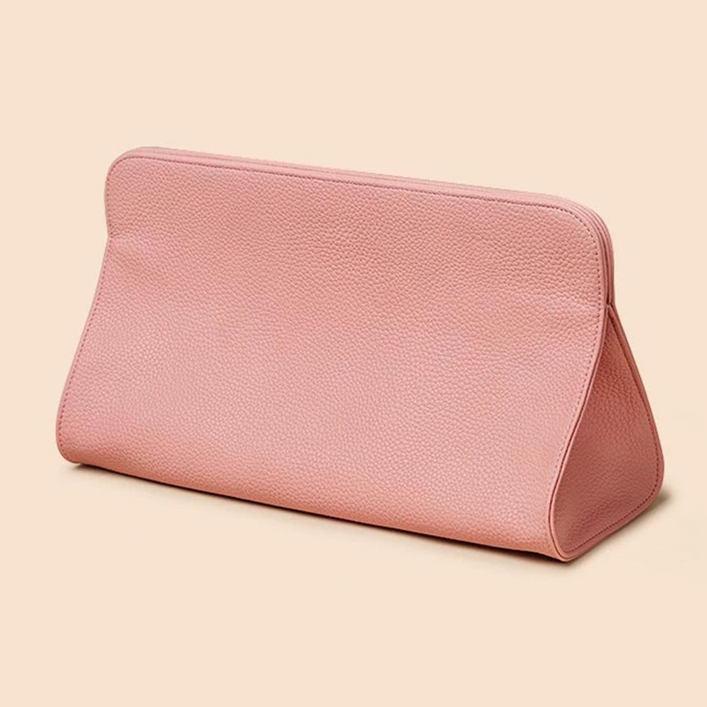 

Mini hair dryer storage bag, magnetic PU leather storage bag, convenient for travel, used for straight clip curling iron розовый