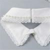 Korean Style Front Opening Artificial Pearls Detachable Collar Elegant Accessory For Dresses And Sweaters