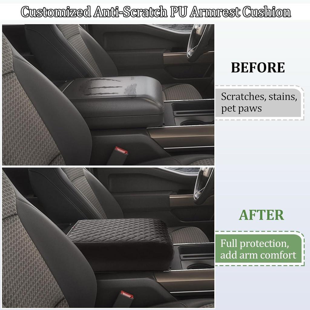 Ford F150 (2021-2025) Armrest Box Pad - Non-Jump Seat Central Armrest Protective Cover
