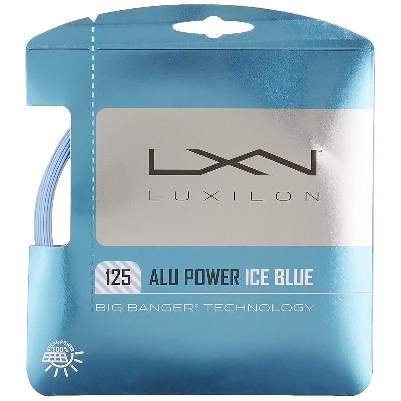 Wilson Luxilon ALU POWER 125 Tennis String (WRZ995100BL) 125mm (1.25mm) [Single String] Ice Blue