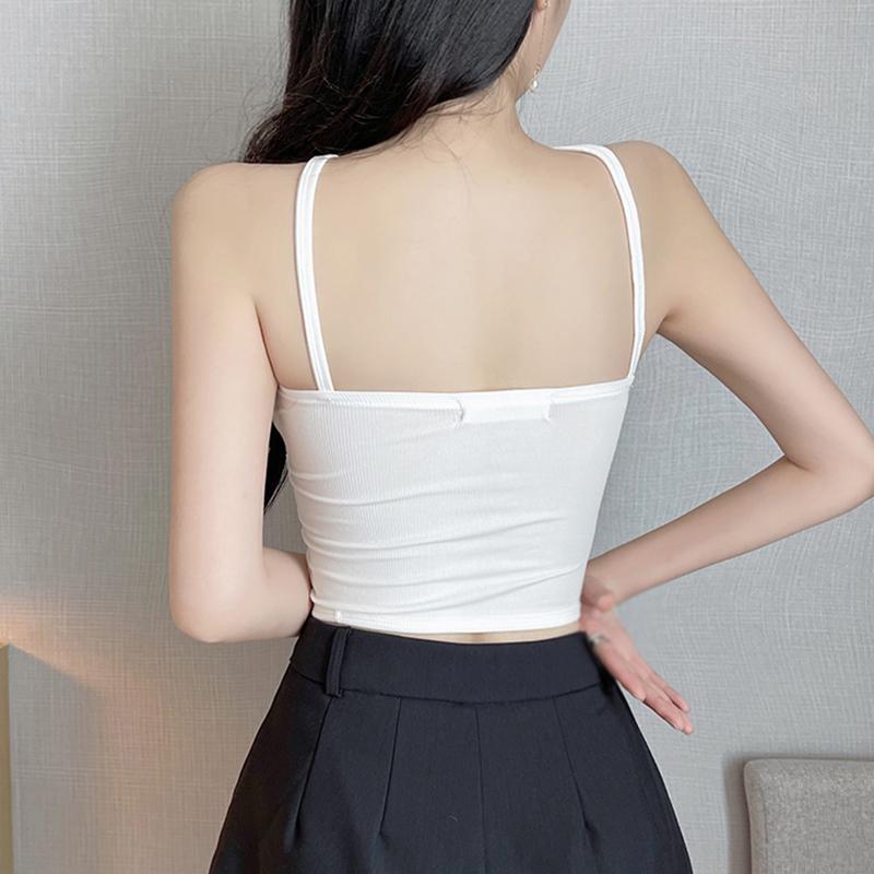 Women's Halterneck Slim Knitted Sleeveless Strapless Vest Three-dimensional Flower Crop Top