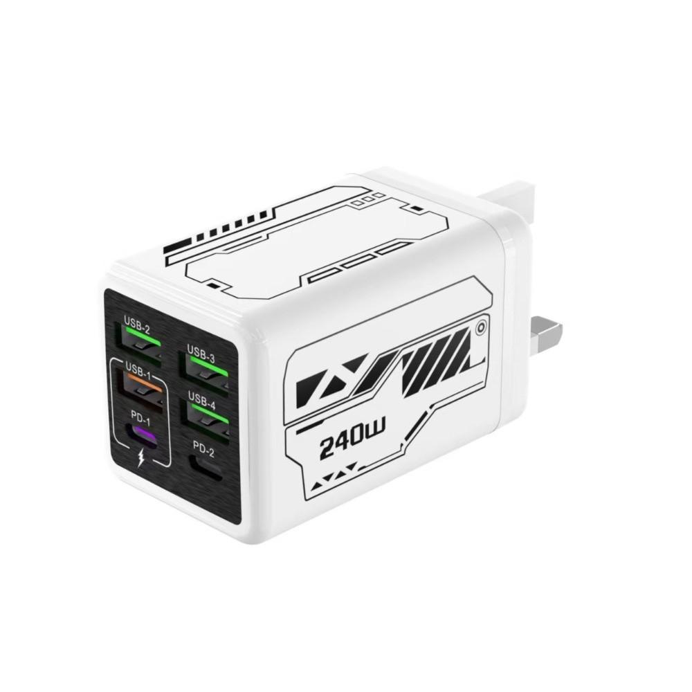 USB A+C 240W Ladegerät Stecker EU/US/UK USB C Ladegerät Handy Ladeadapter für Huawei/Xiaomi/Samsung