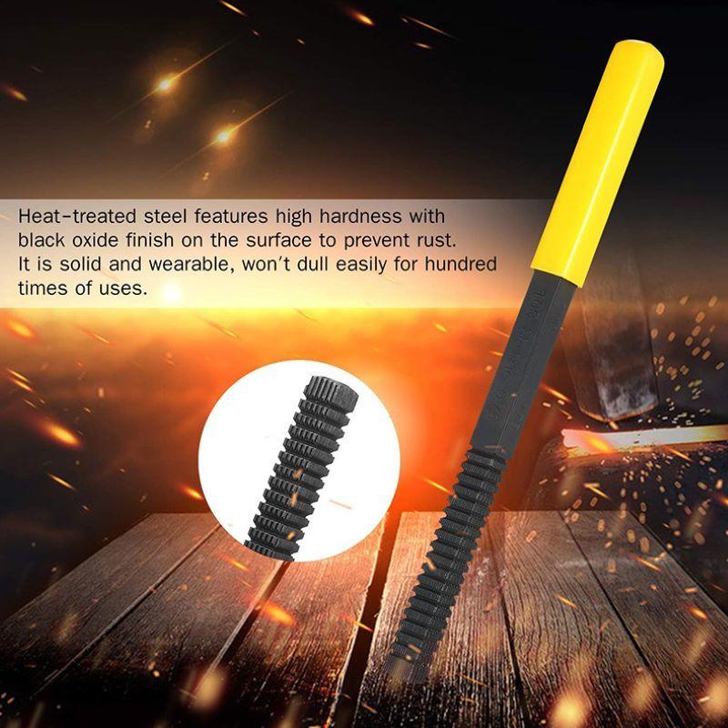 Thread Repair File Metric Thread Restoration Repair File Cleans Damaged Threads 0.75-3 mm Pitch Metal Hardware DIY Hand Tools