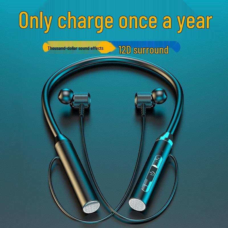 

Bluetooth 5.0 Neckband Sports Earphones with Long Battery Life for Universal Mobile Devices
