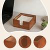 Sticky Note Organizer Table Napkin Holder Rustic Storage Box Memo Pad for Kitchen Office