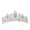 New bridal jewelry simple alloy rhinestone crown wedding headdress hair accessories wedding dress accessories