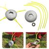 Universal Aluminum Grass Trimmer Head 4 Lines String for Garden Tools Bump Spool Strimmer Brush Cutter Accessories