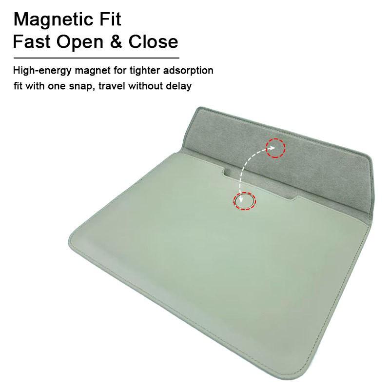 Schlanke Laptoptasche MacBook 13/14 Zoll PU Schutzhülle Leichte Business-Aktentasche in mehreren Farben