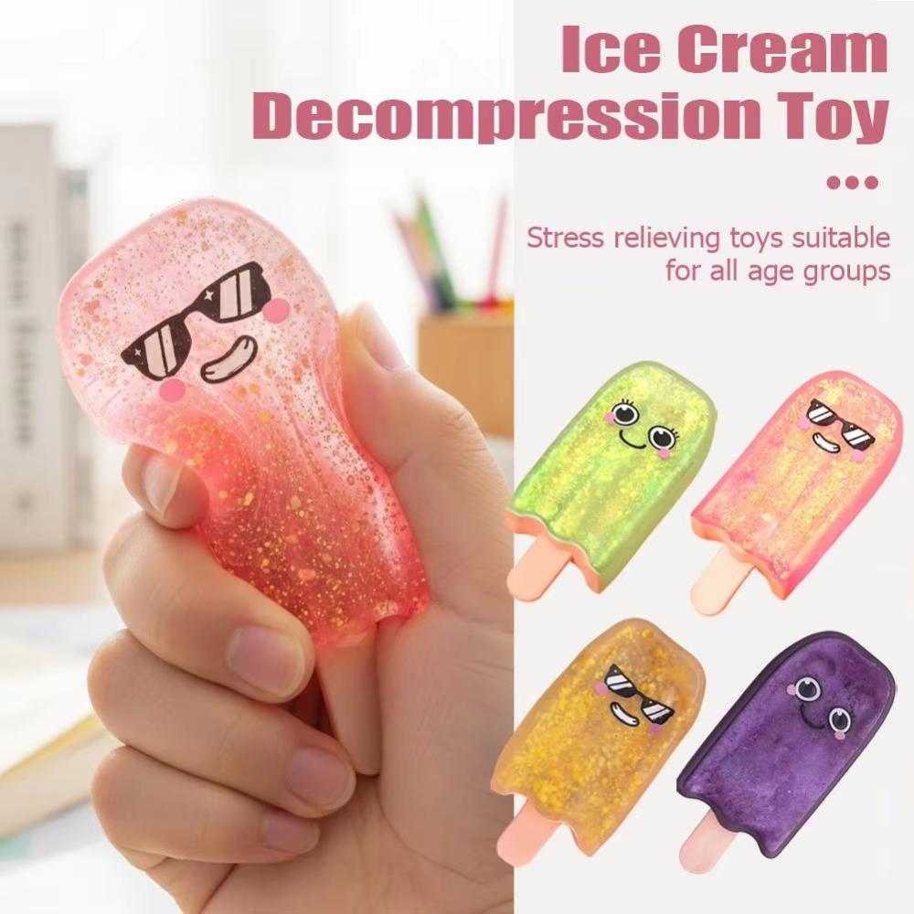 Maltose Popsicle Toys Slow Rising Stress Relief Toys Soft Cute Fidget Toys For Kids Adults Anti-Anxiety Fun Gift