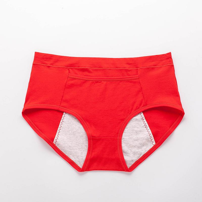 Menstrual Underwear: Leak-Proof High Waist, Pure Cotton Crotch, Big Size Sanitary Pants.