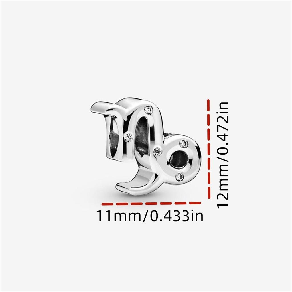 1 Stück 12 Sternbilder Serie Anhänger Passend für Armband Anhänger Stern Perlen Anhänger 12 Horoskop Für Armband Halskette Geburtstagsgeschenk