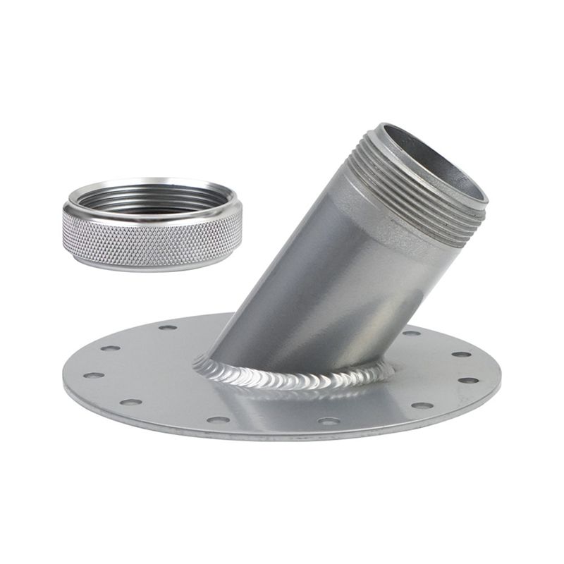 A21F-45 Degree Fuel Cell Filler Neck With Aluminum Cap, Fuel Cell Fast Filler Neck, Fuel Cell Remote Filler Neck