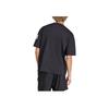Adidas Essentials Loose Fit 3 Bar Logo T-Shirt Herren Oberteile Schwarz JF3615