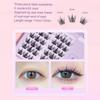 BQI Three-piece Style Sun Flower False Eyelashes, Soft Light Wear Eyelashes Enlarged Eye Make False Eyelashes
